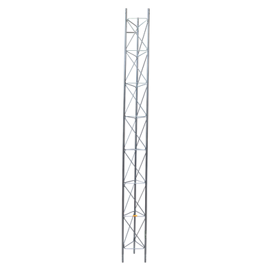 Tramo de Torre Arriostrada de 3m x 35cm, Galvanizado por Inmersión, Hasta 45 m de Elevación. Zonas Húmedas.