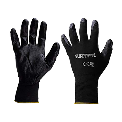 Guantes de Nylon con recubrimiento de nitrilo talla grande