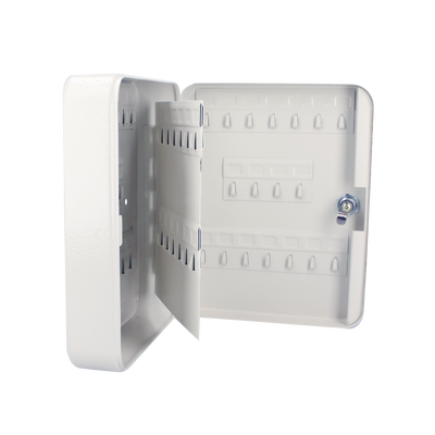 Caja para llaves con capacidad para 60 llaves/ Medidas 200 x 250 x 75 mm (ancho x alto x profundidad)/ Fabricada en acero/ Cerradura con llave.