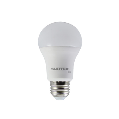 Foco LED A19, Luz de Día 9W, 120 Vca (LED de Novena Generación).