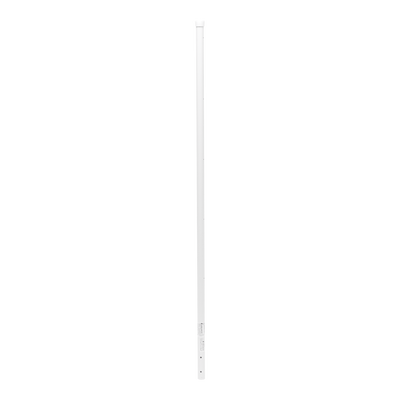 Poste de Esquina Blanco de Acero Galv. de 1.2m para Cerca Electrificada  cal. 18 de 1" Diam. para 5 Aisladores (No incluidos).