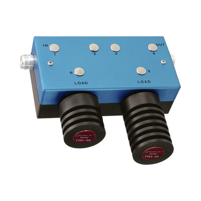 Aislador Doble para 118-174 MHz, 70 dB de Aislamiento, Ajustable en ± 4 MHz, 100 Watt, N Hembras.