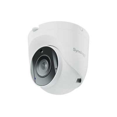 Cámara de Vigilancia TC500 | 5 Megapíxeles (2880x1620) | Lente 2.8 mm (110° H) | Visión Nocturna 30 mts | IP67 | IA para Detección de Personas y Vehículos | Compatible con Surveillance Station | Almacenamiento en mic
