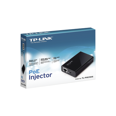 Inyector PoE (15W) / Gigabit 802.3 af / 2 puerto 10/100/1000 Mbps / Plug and Play