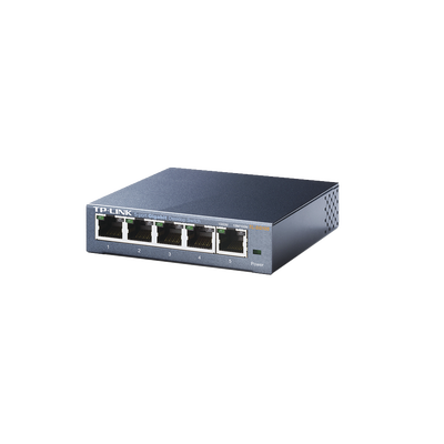Switch Gigabit no administrable de 5 puertos 10/100/1000 Mbps