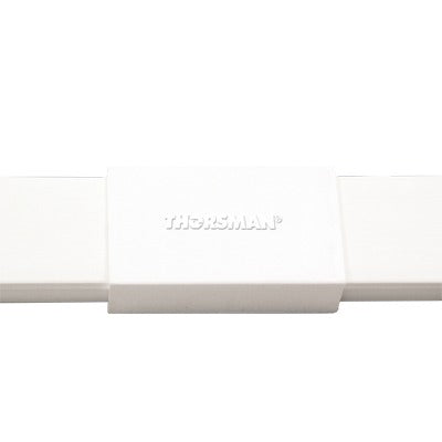 Pieza de unión color blanco de PVC auto extinguible, para canaleta TMK1720 (5280-02001)
