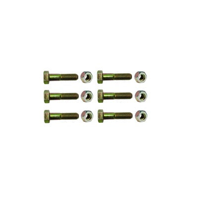 Paquete de 6 tornillos grado 5 y tuercas tropicalizadas 1/4 x 1-1/4". Para STZ30/SCZ30/SCZ30P.