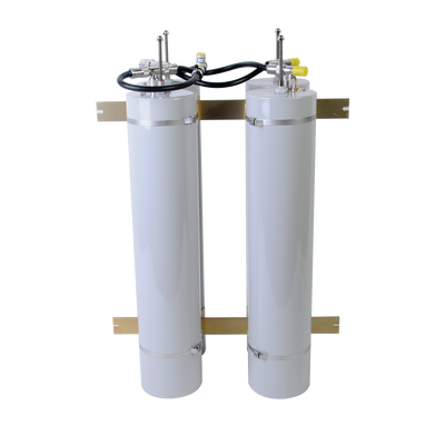 Duplexer Pasa Banda-Rechazo de Banda, 400-512 MHz, 4 Cavidades (5"Diá.) 1MHz, 350Watt, N Hembras.