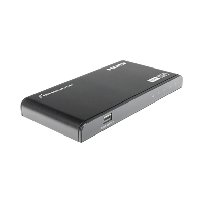 Divisor (Splitter) HDMI 4K de 1 Entrada a 4 Salidas (Simultaneas) / Soporta 4K×2K / Ajuste de resoluciones EDID / HDR / HDMI 2.0 / HDCP 2.2 / Permite mezclar pantallas en 4K y 1080P