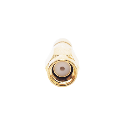 Conector SMA Macho Inverso de Anillo Plegable para Cables RG-8/X, LMR-240, 9258, Oro/ Oro/ Teflón.​