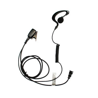 Micrófono de solapa con auriculares de gancho en forma de G para radios VX160/231/180/210/400