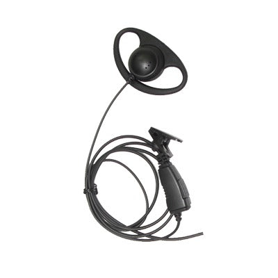 Micrófono de solapa con gancho auricular en forma de D para radios XPR6500/XPR6550/DGP4150/DGP6150