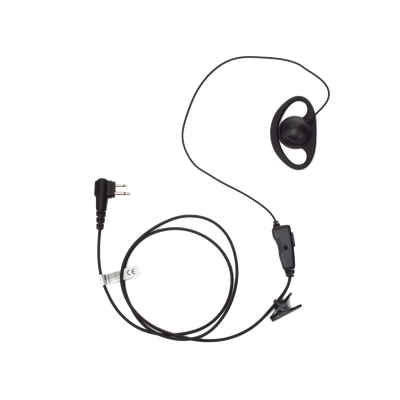 Micrófono de solapa con gancho auricular en forma de D para radios GP300/SP50/P1225/PRO315/MAGONE/EP450/EP350