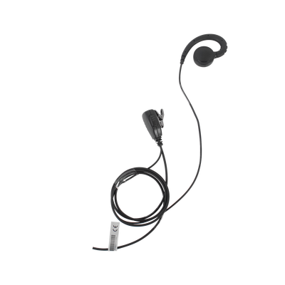 Micrófono de solapa con audífono ajustable al oído para HYT TC-610P/TC-780