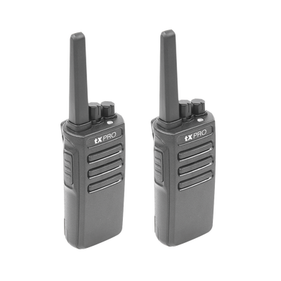 Duo de Radios Portatiles UHF, 5W de Potencia, Scrambler de Voz, Alta Cobertura, 400-470 MHZ