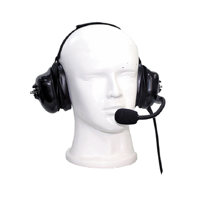 Auriculares con orejeras acolchonadas de gel con micrófono flexible con cancelación de ruido para radios KENWOOD TK-480/2180/3180, NX200/300/410/5000