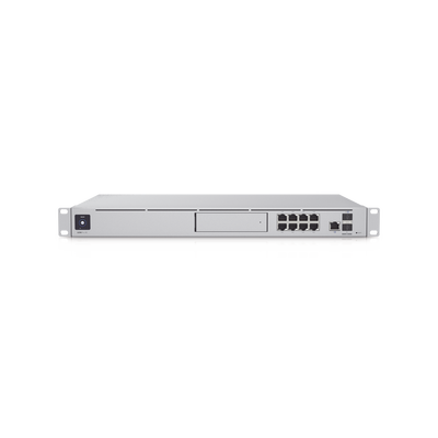 UniFi OS Console: Dream Machine Special Edition, 8 puertos LAN RJ45 con POE, 1 LAN SFP+, 1 WAN 2.5G RJ45  y 1 WAN SFP+, 128 GB de memoria interna. Todas las aplicaciones UniFi integradas