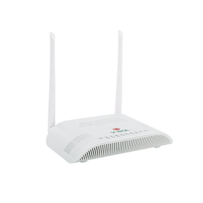 ONU Dual G/EPON con Wi-Fi en 2.4 GHz + 1 CATV + 1 puerto LAN Gigabit +  1 puerto LAN Fast Ethernet, hasta 300 Mbps vía inalámbrico
