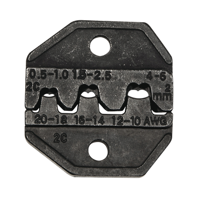 Matriz Ponchadora, Terminales sin Aislamiento o de Cilindro Abierto, 10-20 AWG. Compatible con Pinza Ponchadora VDV200-010