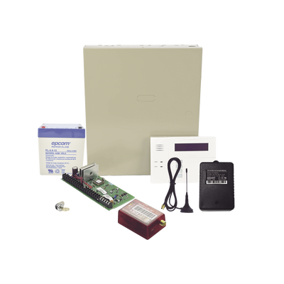 (2 Años 4GLTEM/5G ILIMITADO INCLUIDO)  Kit Vista48LA con comunicador 4GLTEM/5G MN01, Teclado, Gabinete, Bateria y Transformador