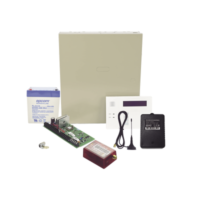 (2 Años 4GLTEM/5G ILIMITADO INCLUIDO) Kit Vista48LA con comunicador 4GLTEM/5G MN01, Teclado, Gabinete y Transformador