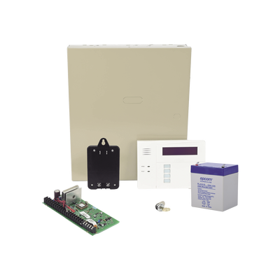 Kit de Panel de Alarma VISTA48LA con Gabinete Batería y Transformador