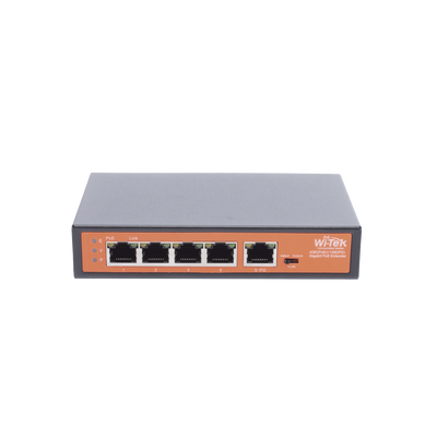 Extensor PoE / Entrada hasta 90 W / 4 puertos Gigabit PoE salida 802.3 af/at / Extensor PoE hasta 250 m / No administrable