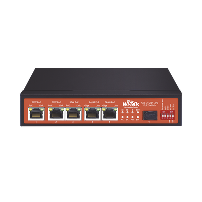 Controlador Solar de 5A con Switch PoE / 1 Puertos Gigabit PoE 802.3 bt / 2puertos PoE 802.3 af/at con 2 Puertos PoE Pasivo 24 Vcc / 1 Puerto SFP / No administrable