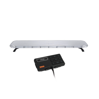 Barra de luces LED de 46" Rojo/Azul , De 132 LEDs, Controlador Incluido, Ideal para Equipar Unidades de Seguridad Publica