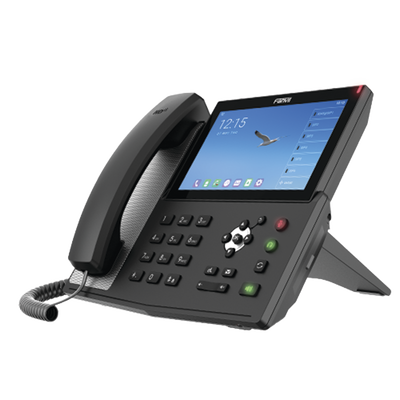 Teléfono IP Android Empresarial para 20 lineas SIP, pantalla táctil, Wi-Fi y Bluetooth, PoE, hasta 112 botones DSS, puertos Gigabit, soporta recepción de video.