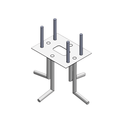 Ancla Para Sujeción al Piso Compatible con Todas las Barreras Vehiculares XB, XBF y XBS