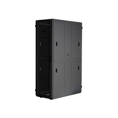 Gabinete FlexFusion™ XGL (Light) para Centros de Datos, 42 UR, 600 mm de Ancho, 1070 mm de Profundidad, Fabricado en Acero, Color Negro