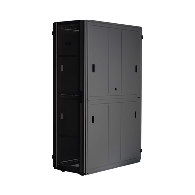 Gabinete FlexFusion™ XGL (Light) para Centros de Datos, 42 UR, 800 mm de Ancho, 1070 mm de Profundidad, Fabricado en Acero, Color Negro