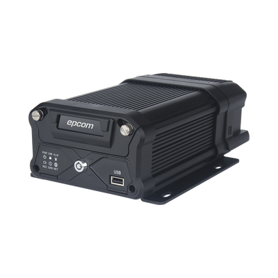 NUBE EPCOMGPS / DVR móvil / almacenamiento en HDD / 4 canales AHD + 4 canales IP / compresión de video H.265 / CHIP IA embebido