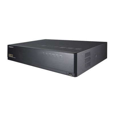 NVR 12 Megapíxel / 32 canales / H.265 & WiseStream / Hasta 8 Discos Duros / Entradas y Salidas de Alarma