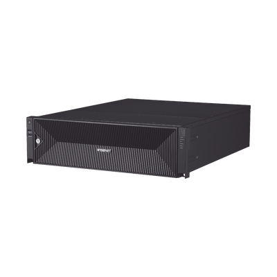 NVR de 64 canales / Hasta 32 MP / H.265 & Wisestream / Procesamiento 400 Mbps / 3 Puertos de Red / Raid 5-6 / 16 bahias para disco duro (no incluidos)