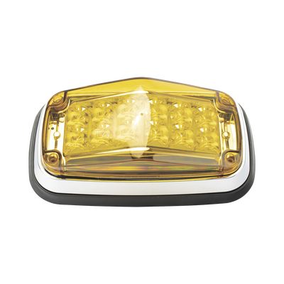 Luz de advertencia 8 X 4", Color Ámbar, IP67, SAE, Ideal para Ambulancias