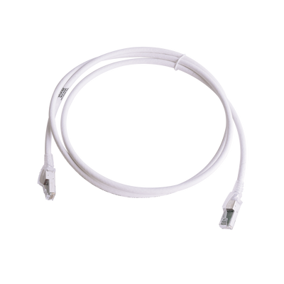 Patch Cord Z-MAX Cat6A S/FTP, CM/LS0H, 5ft, Color Blanco, Versión Bulk (Sin Empaque Individual)