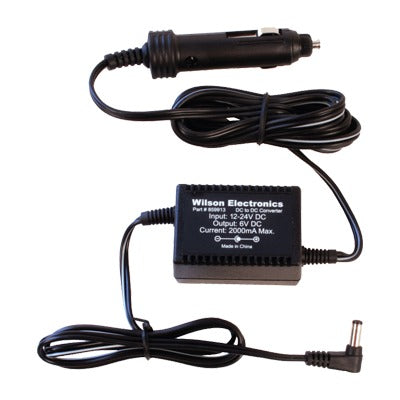 Adaptador de corriente DC / DC para vehículos. 6 Vcc / 2A Compatible con los amplificadores de señal celular Drive 4G-X, Drive 4G-X OTR y Drive 4G-M.