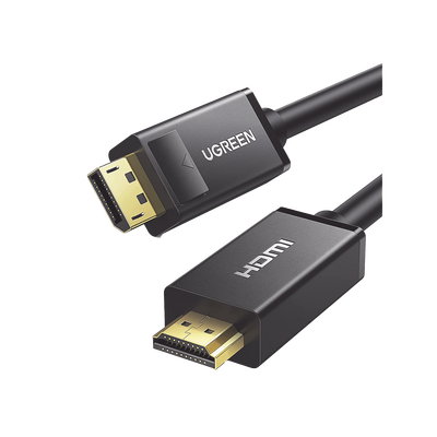 Cable DP Macho a HDMI Macho / Longitud 3m / Soporta 4K@30Hz / Soporta 3D / Cobre Estañado 28AWG / Blindaje interno múltiple / Transmisión Unidireccional / Botón de Liberación / Chip de Última Generación