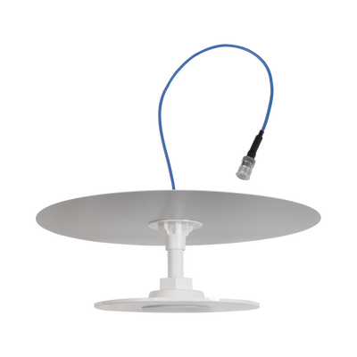 Antena Omnidireccional de Bajo Perfil Ultra Delgada con Reflector para Máxima Ganancia de 7dBi. Cubre bandas de celular 5G, 4G, 3G y WiFi de 608 a 2700 MHz.