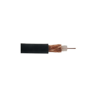 Retazo de 1 Metro de Cable Coaxial RG-59/U, 75 Ohm, Núcleo de Acero Revestido-Cobre, Blindaje en Malla Cobre-Trenzado, Aislante-Polietileno, Forro de PVC.