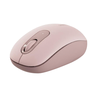 Mouse Inalámbrico 2.4G 800/1200/1600/2400 DPI / Función de 3 botones / Alcance 10m / Silencioso / Ergonómico / Anti-caída y Anti-interferencias / Color Dusty Pink / Batería Alcalina AA (incluida).