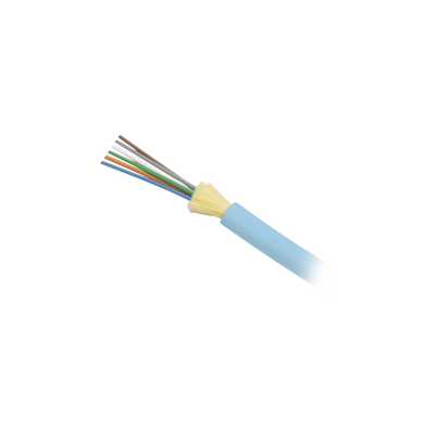 Cable de Fibra Óptica de 6 hilos, Interior, Tight Buffer, No Conductiva (Dieléctrica), Plenum, Multimodo OM3 50/125 optimizada, 1 Metro