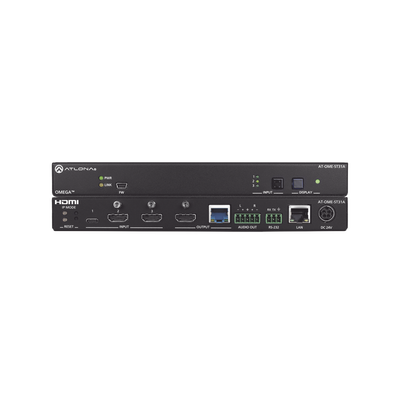 OMEGA SWITCHING TRANSMITTER WITH 2X HDMI AND 1X USB-C WITH ANALOG AUDIO OUTPUT