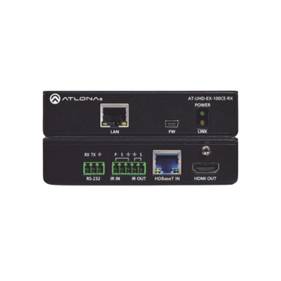 Receptor HDBaseT 4K/UHD HDMI sobre 100 M con Ethernet, control y PoE