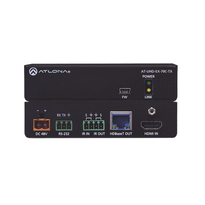 Transmisor 4K/UHD HDMI sobre HDBaseT con control y PoE