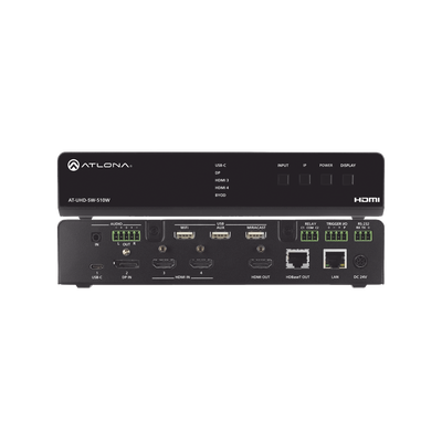 FIVE-INPUT UNIVERSAL SWITCHER WITH WIRELESS PRESENTATION LINK