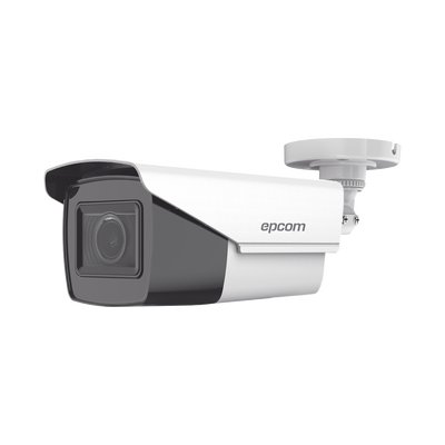 Bala TURBOHD 5 Megapixel / Lente Mot. 2.7 a 13.5 mm / 40 mts IR EXIR / dWDR / TVI-AHD-CVI-CVBS / Exterior IP67  / 12 Vcc / 24 VCA