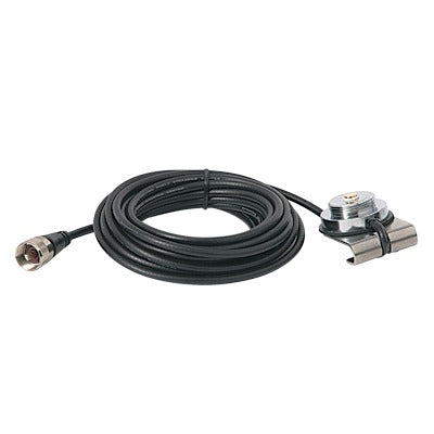 Montaje de 3/4" (Nmo) para Cajuela, 5 m de Cable RG-58A/U, Conector UHF (PL-259) Macho.